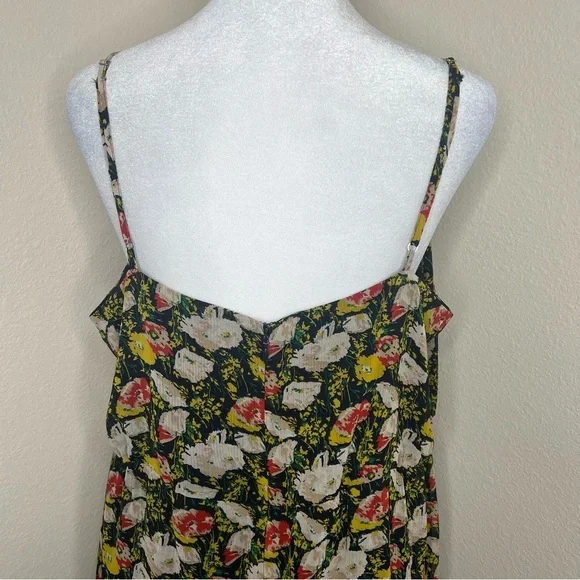 J. Crew Mercantile Sweet Pea Floral Sleeveless Tiered Maxi Dress Sundress Sz 14 - Picture 10 of 16